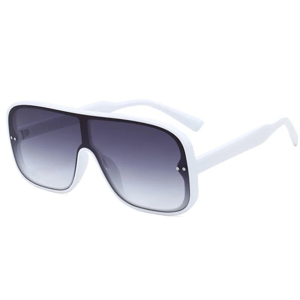 Sunglasses Women Fashion Trendy White Frame UV400 Protect‎ Shades Flat Top Gafas - Picture 3 of 12
